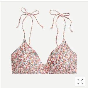 J. Crew Liberty Eloise floral swimsuit top